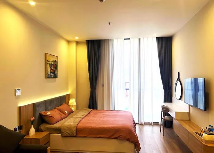 -studio View Bien,nhac Nuoc, Sea,fountain View Apartment Ha Long